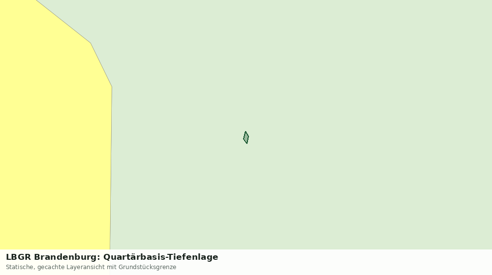 Statische Kartenansicht: LBGR Brandenburg: Quartärbasis-Tiefenlage