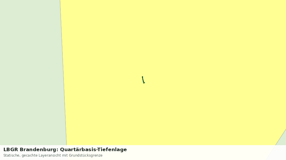 Statische Kartenansicht: LBGR Brandenburg: Quartärbasis-Tiefenlage