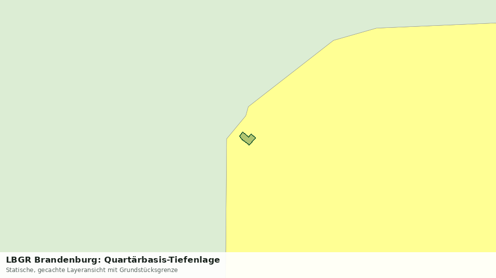 Statische Kartenansicht: LBGR Brandenburg: Quartärbasis-Tiefenlage