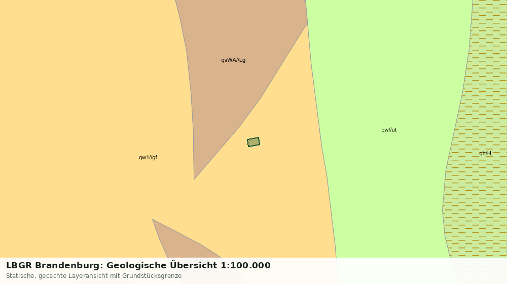 Statische Kartenansicht: LBGR Brandenburg: Geologische Übersicht 1:100.000