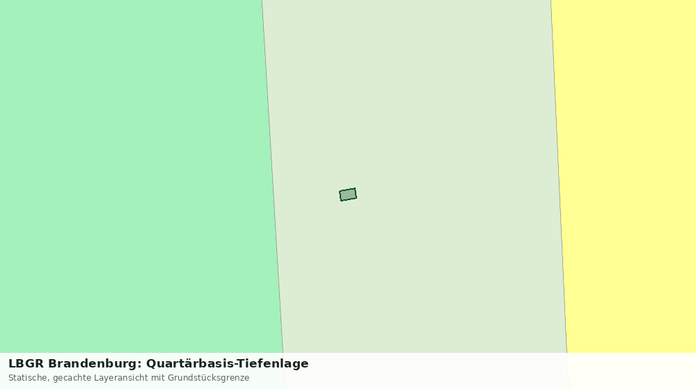 Statische Kartenansicht: LBGR Brandenburg: Quartärbasis-Tiefenlage