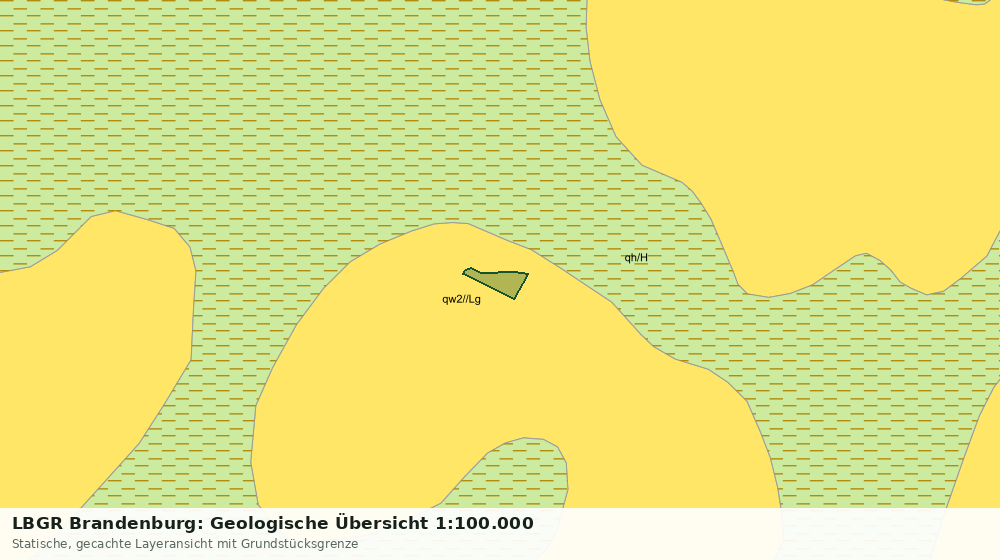 Statische Kartenansicht: LBGR Brandenburg: Geologische Übersicht 1:100.000