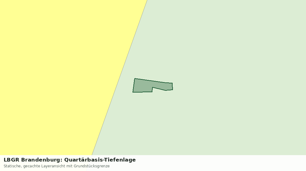 Statische Kartenansicht: LBGR Brandenburg: Quartärbasis-Tiefenlage