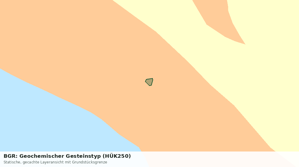 Statische Kartenansicht: BGR: Geochemischer Gesteinstyp (HÜK250)
