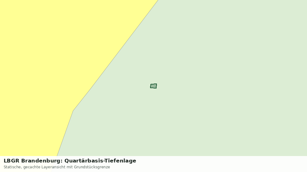 Statische Kartenansicht: LBGR Brandenburg: Quartärbasis-Tiefenlage