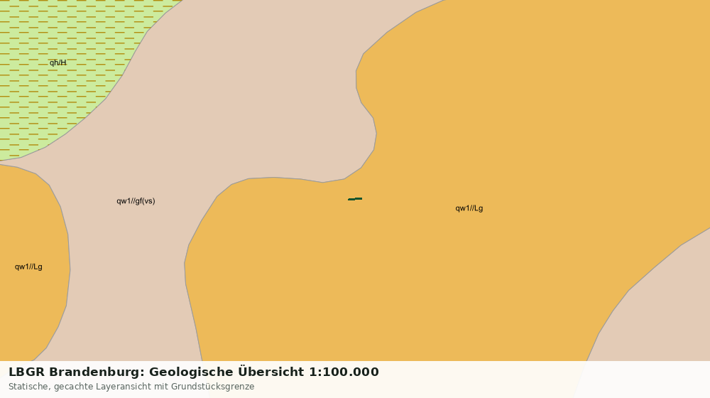 Statische Kartenansicht: LBGR Brandenburg: Geologische Übersicht 1:100.000