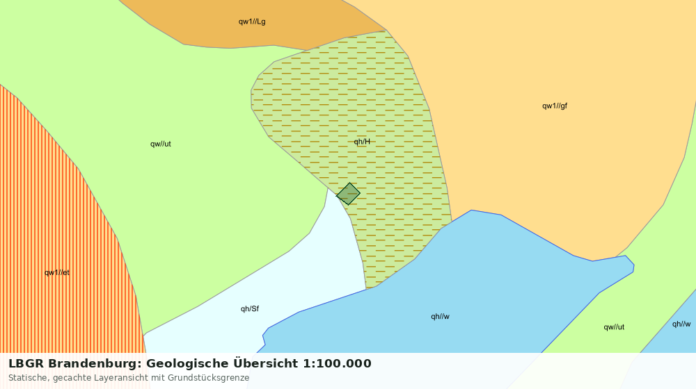 Statische Kartenansicht: LBGR Brandenburg: Geologische Übersicht 1:100.000