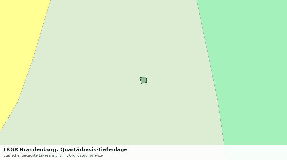 Statische Kartenansicht: LBGR Brandenburg: Quartärbasis-Tiefenlage