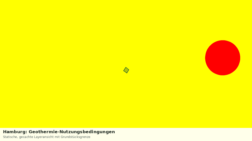 Statische Kartenansicht: Hamburg: Geothermie-Nutzungsbedingungen