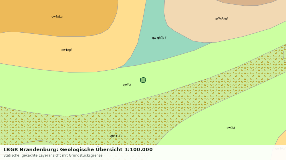 Statische Kartenansicht: LBGR Brandenburg: Geologische Übersicht 1:100.000