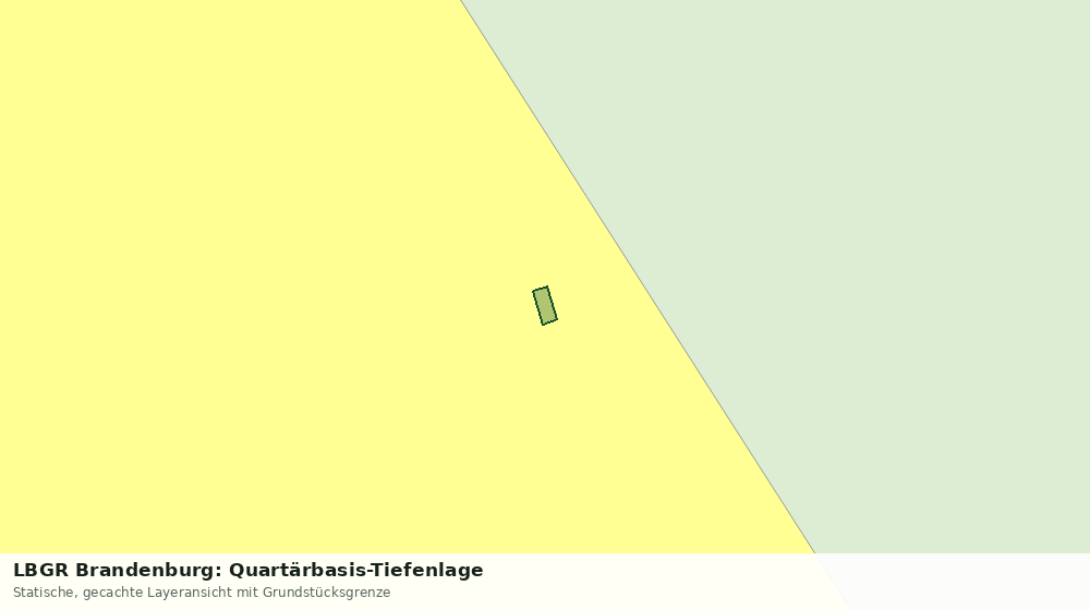 Statische Kartenansicht: LBGR Brandenburg: Quartärbasis-Tiefenlage