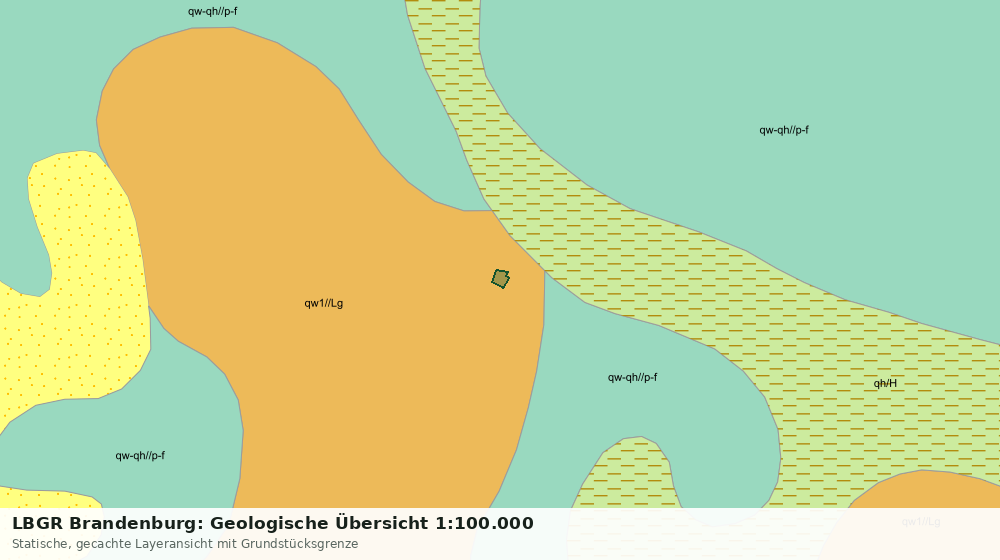 Statische Kartenansicht: LBGR Brandenburg: Geologische Übersicht 1:100.000