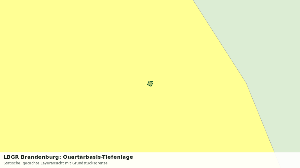 Statische Kartenansicht: LBGR Brandenburg: Quartärbasis-Tiefenlage