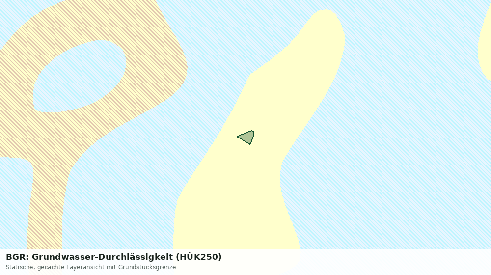 Statische Kartenansicht: BGR: Grundwasser-Durchlässigkeit (HÜK250)