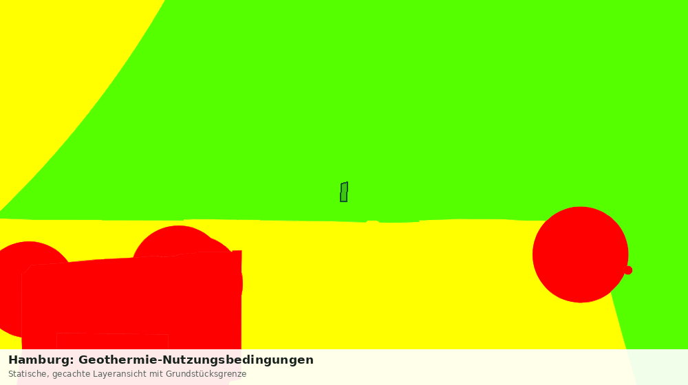 Statische Kartenansicht: Hamburg: Geothermie-Nutzungsbedingungen