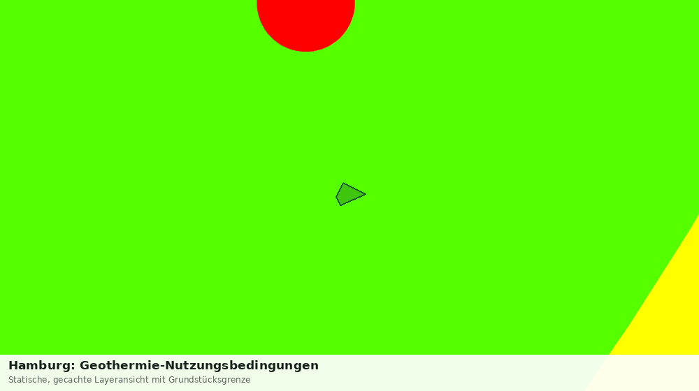 Statische Kartenansicht: Hamburg: Geothermie-Nutzungsbedingungen