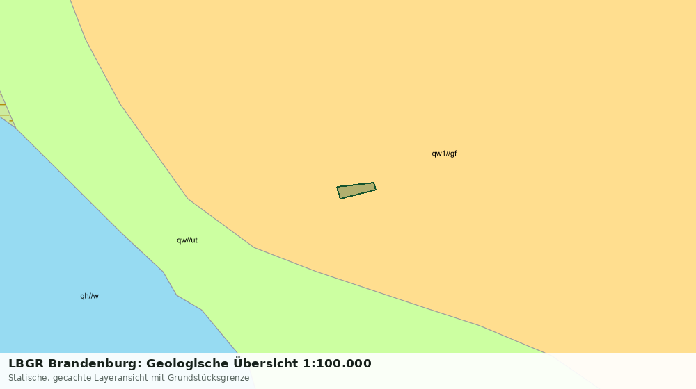 Statische Kartenansicht: LBGR Brandenburg: Geologische Übersicht 1:100.000