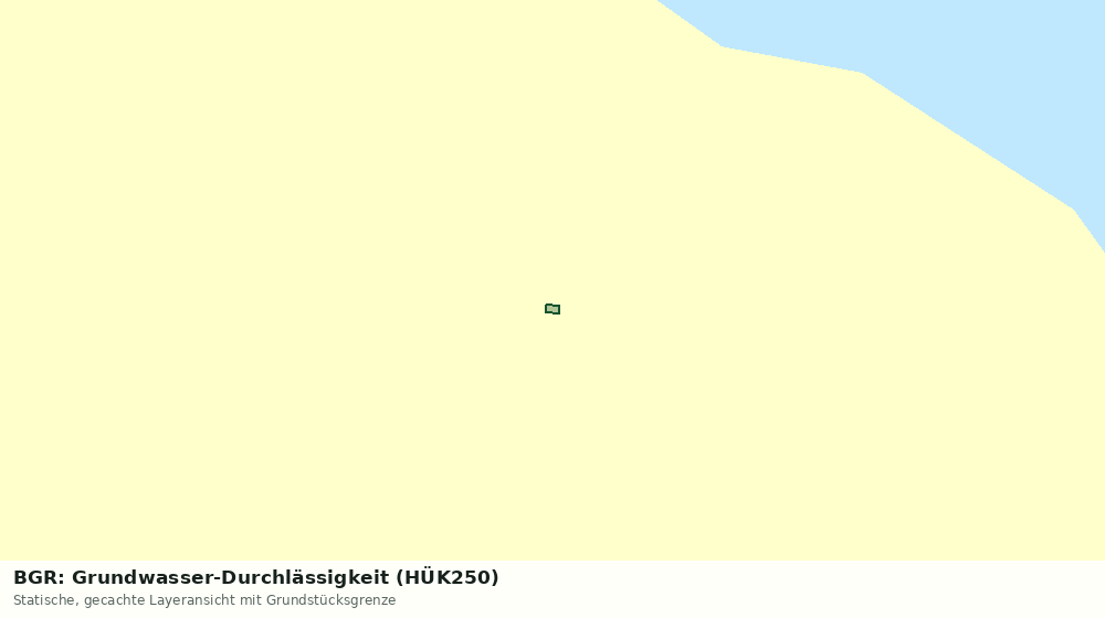 Statische Kartenansicht: BGR: Grundwasser-Durchlässigkeit (HÜK250)
