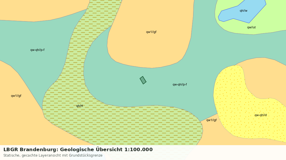 Statische Kartenansicht: LBGR Brandenburg: Geologische Übersicht 1:100.000