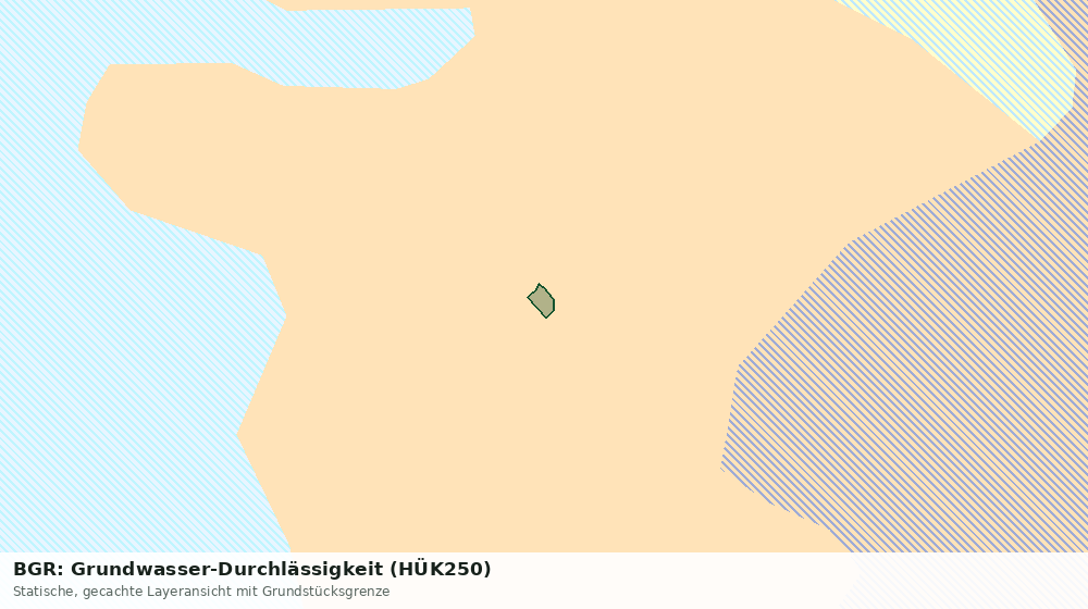 Statische Kartenansicht: BGR: Grundwasser-Durchlässigkeit (HÜK250)