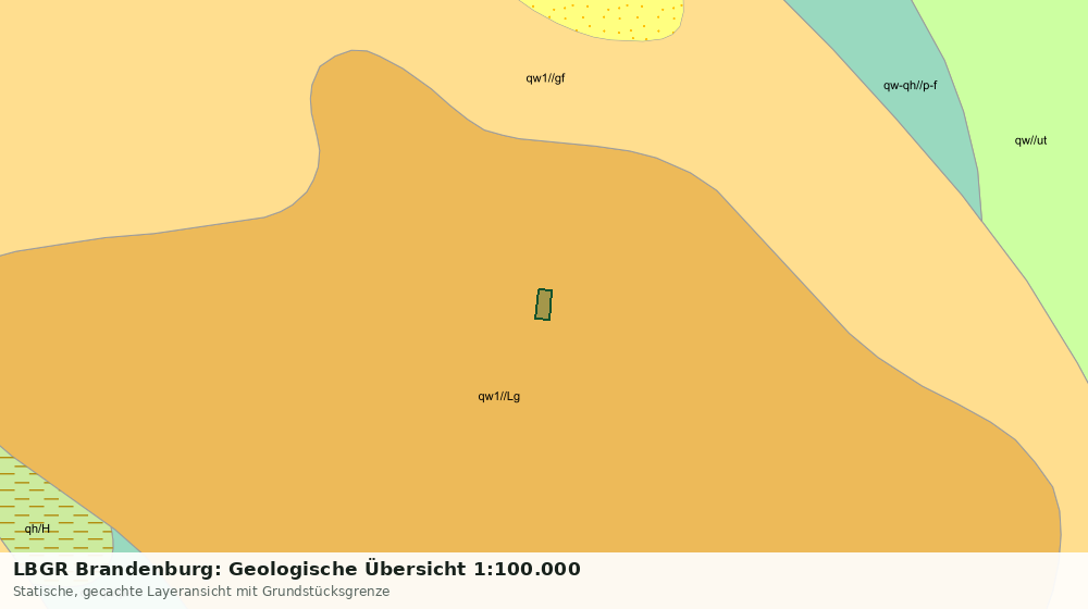 Statische Kartenansicht: LBGR Brandenburg: Geologische Übersicht 1:100.000