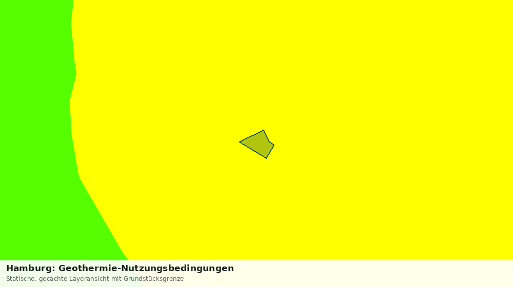 Statische Kartenansicht: Hamburg: Geothermie-Nutzungsbedingungen