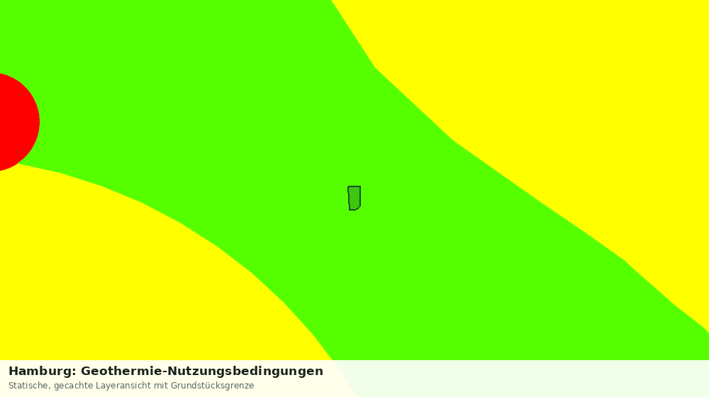 Statische Kartenansicht: Hamburg: Geothermie-Nutzungsbedingungen