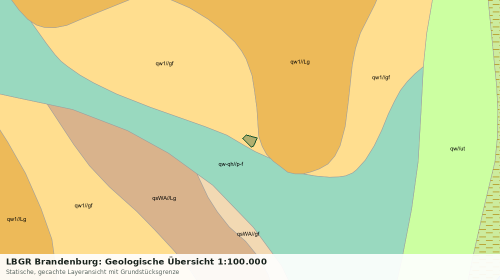 Statische Kartenansicht: LBGR Brandenburg: Geologische Übersicht 1:100.000