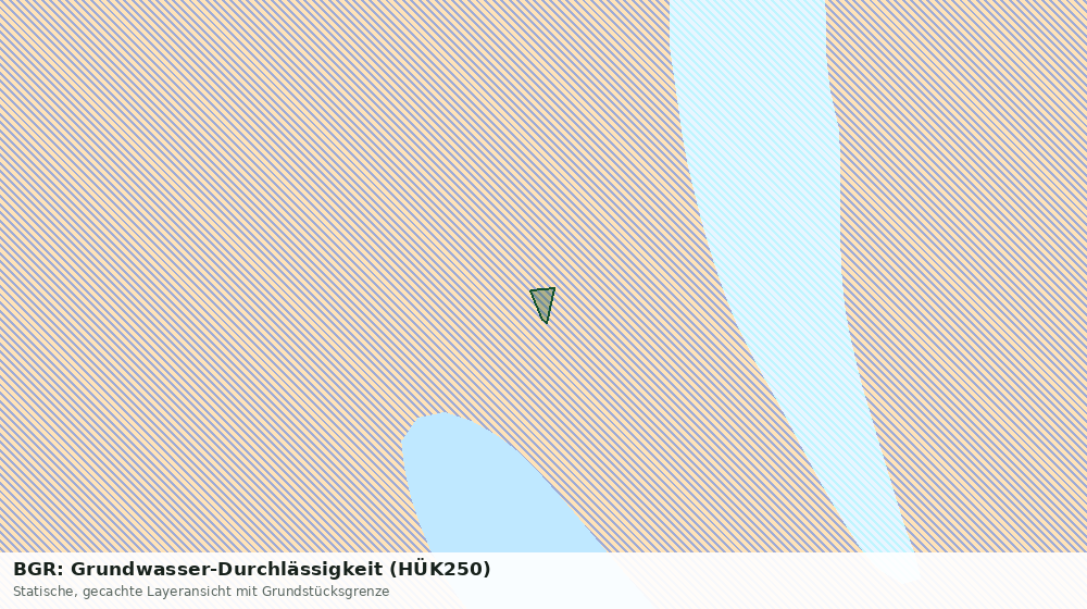 Statische Kartenansicht: BGR: Grundwasser-Durchlässigkeit (HÜK250)