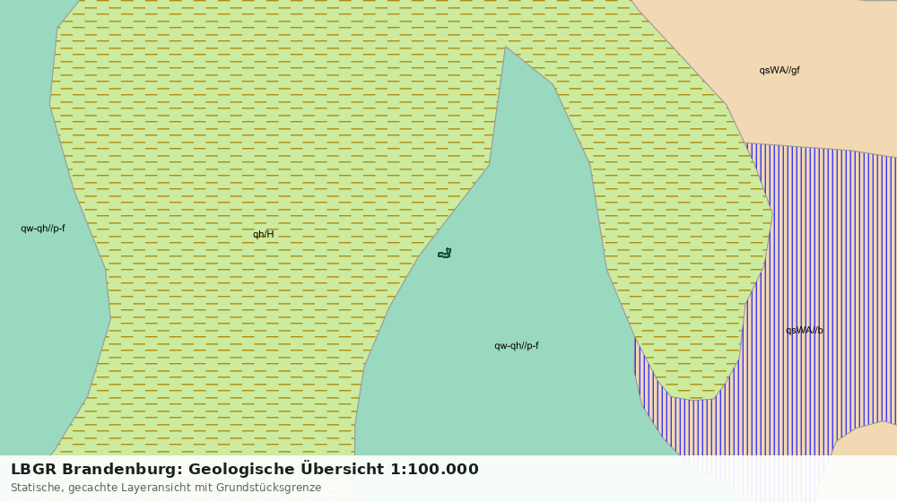 Statische Kartenansicht: LBGR Brandenburg: Geologische Übersicht 1:100.000