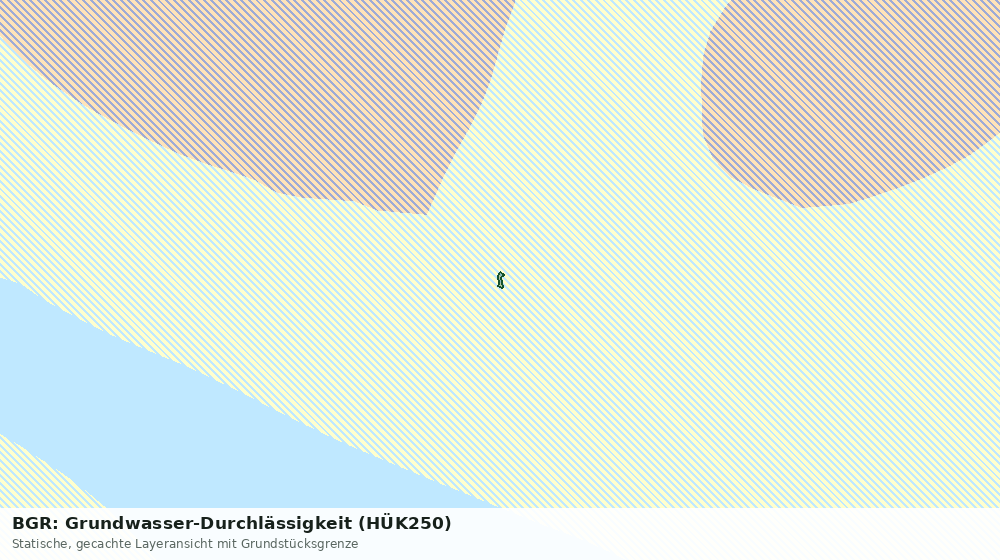 Statische Kartenansicht: BGR: Grundwasser-Durchlässigkeit (HÜK250)