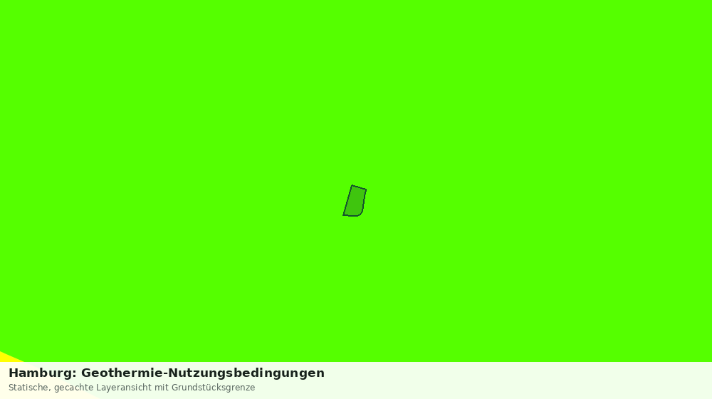 Statische Kartenansicht: Hamburg: Geothermie-Nutzungsbedingungen