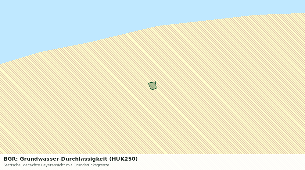 Statische Kartenansicht: BGR: Grundwasser-Durchlässigkeit (HÜK250)