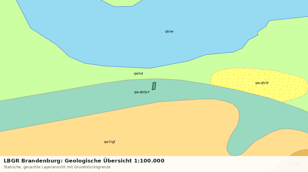 Statische Kartenansicht: LBGR Brandenburg: Geologische Übersicht 1:100.000