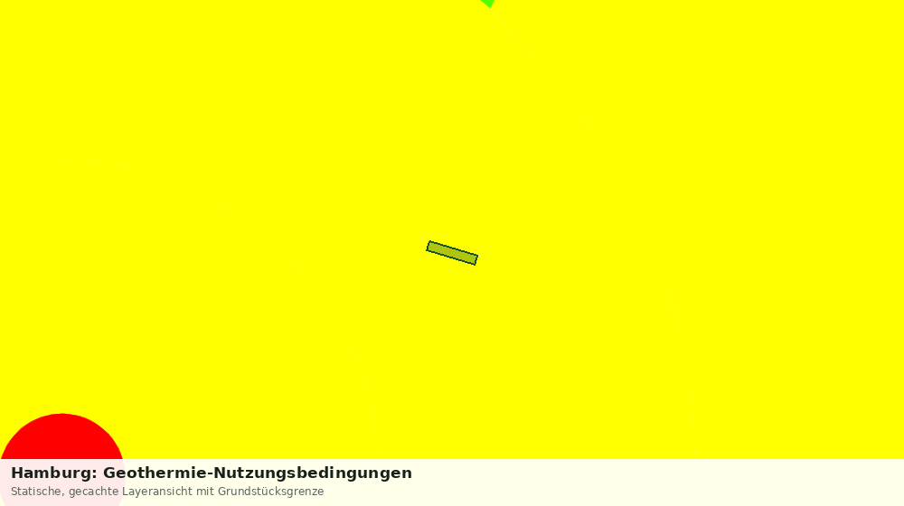 Statische Kartenansicht: Hamburg: Geothermie-Nutzungsbedingungen