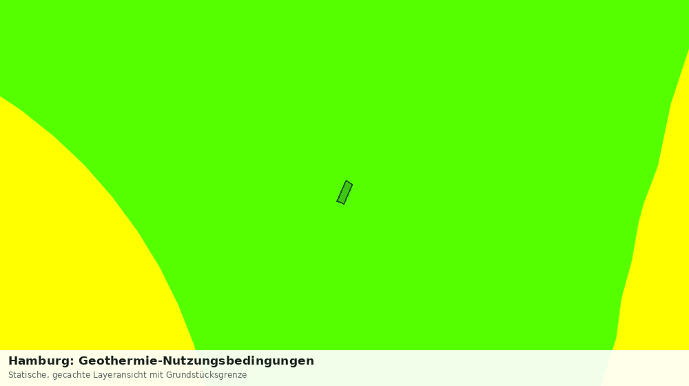 Statische Kartenansicht: Hamburg: Geothermie-Nutzungsbedingungen