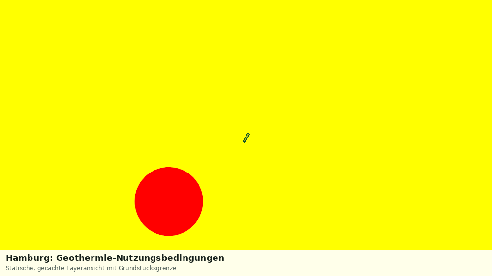 Statische Kartenansicht: Hamburg: Geothermie-Nutzungsbedingungen