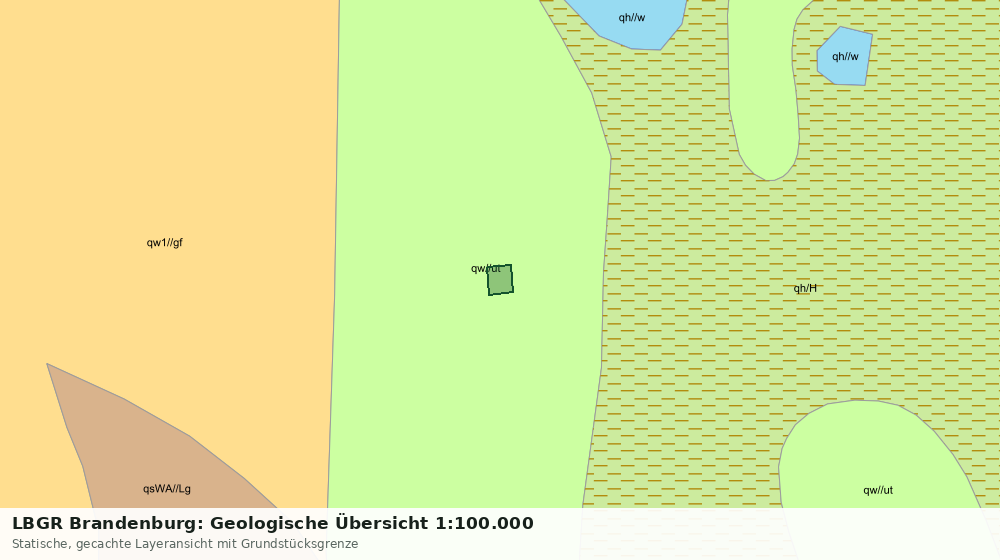 Statische Kartenansicht: LBGR Brandenburg: Geologische Übersicht 1:100.000