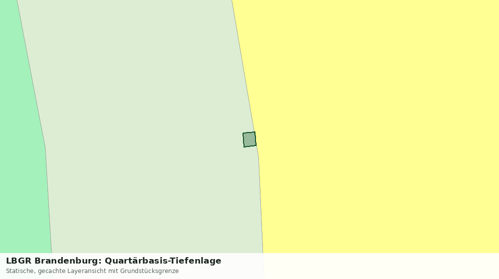 Statische Kartenansicht: LBGR Brandenburg: Quartärbasis-Tiefenlage