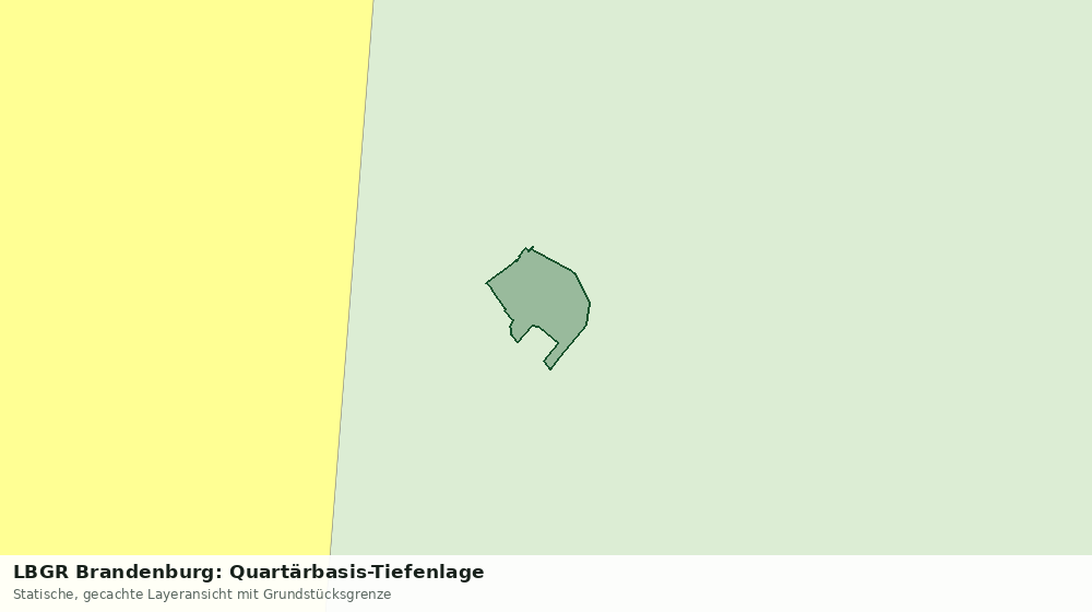 Statische Kartenansicht: LBGR Brandenburg: Quartärbasis-Tiefenlage