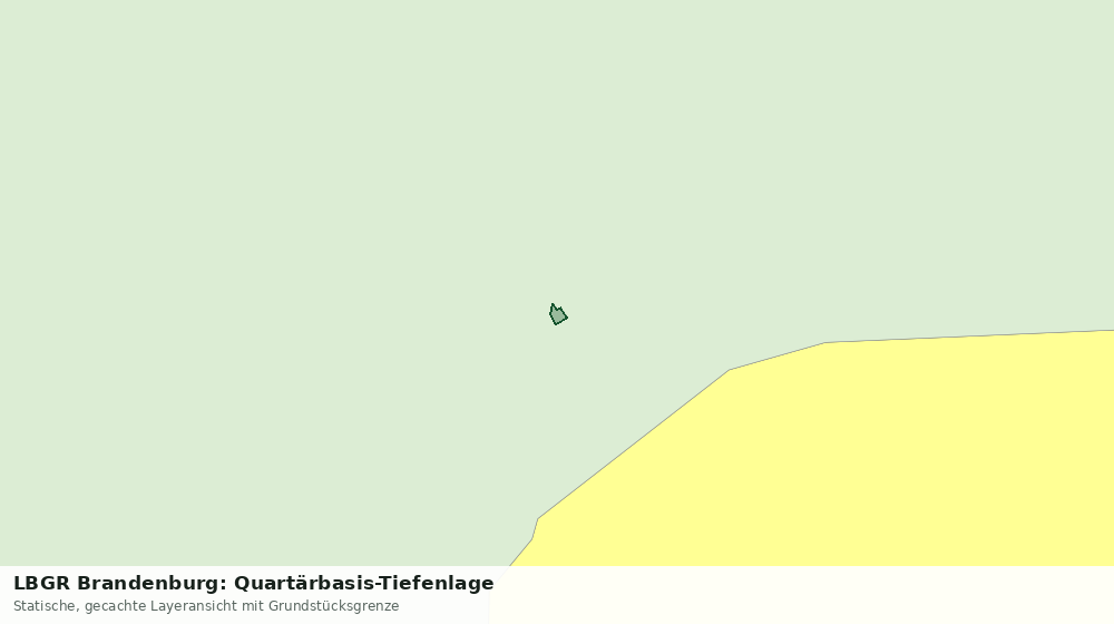Statische Kartenansicht: LBGR Brandenburg: Quartärbasis-Tiefenlage