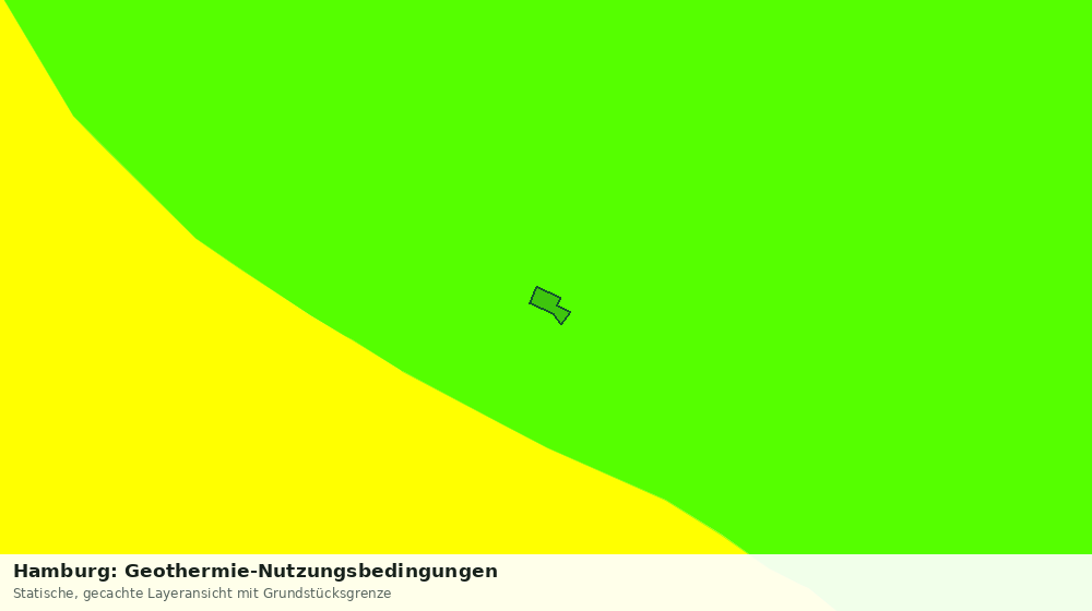 Statische Kartenansicht: Hamburg: Geothermie-Nutzungsbedingungen