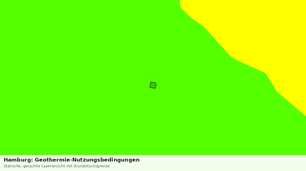 Statische Kartenansicht: Hamburg: Geothermie-Nutzungsbedingungen