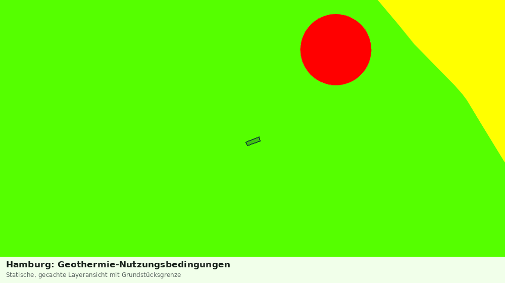 Statische Kartenansicht: Hamburg: Geothermie-Nutzungsbedingungen