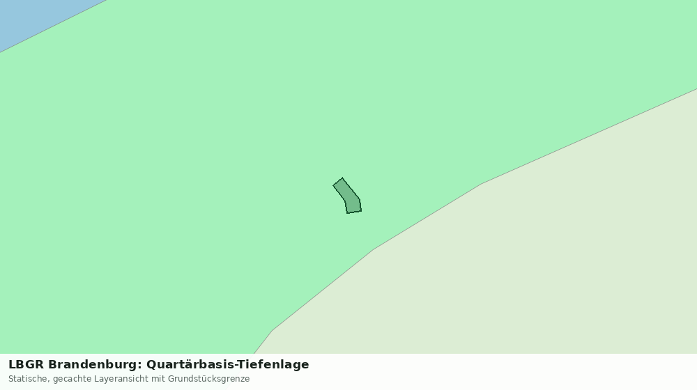 Statische Kartenansicht: LBGR Brandenburg: Quartärbasis-Tiefenlage
