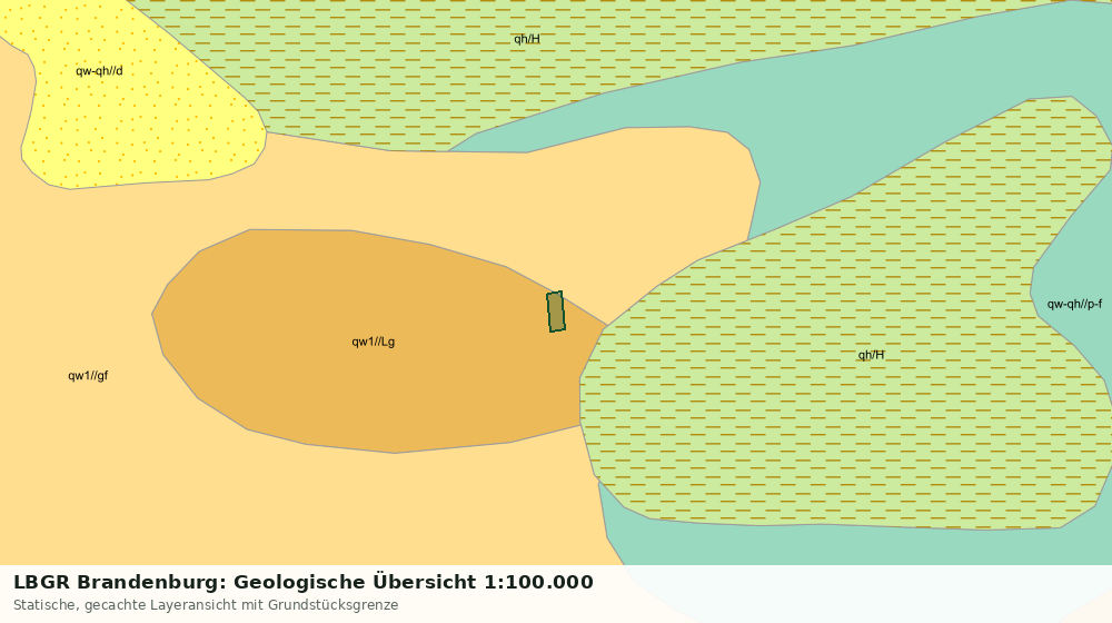 Statische Kartenansicht: LBGR Brandenburg: Geologische Übersicht 1:100.000