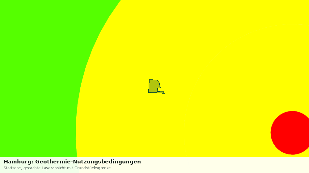 Statische Kartenansicht: Hamburg: Geothermie-Nutzungsbedingungen