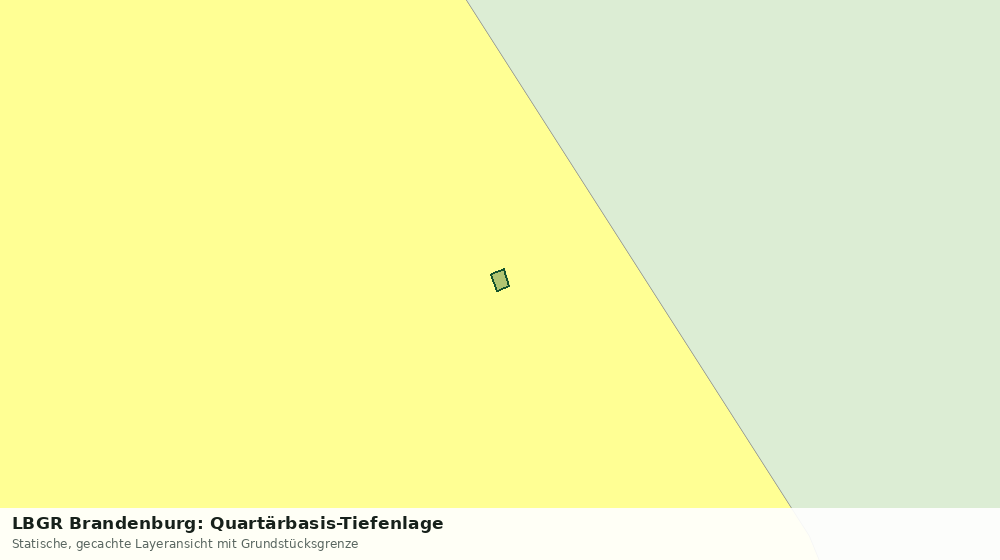 Statische Kartenansicht: LBGR Brandenburg: Quartärbasis-Tiefenlage