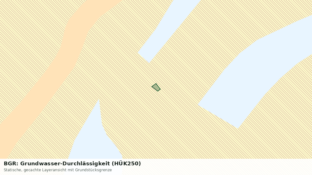 Statische Kartenansicht: BGR: Grundwasser-Durchlässigkeit (HÜK250)