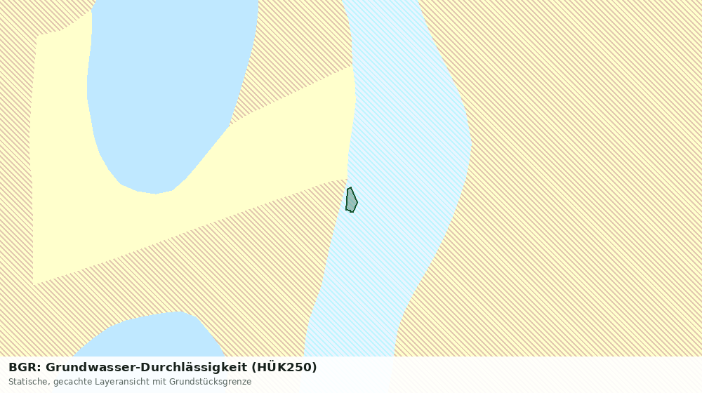 Statische Kartenansicht: BGR: Grundwasser-Durchlässigkeit (HÜK250)
